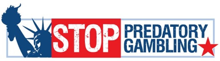 stop predatory gambling logo